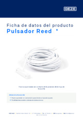 Pulsador Reed  * Ficha de datos del producto ES