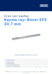 Kayma rayı Boxer EFS 20,7 mm Ürün veri sayfası TR