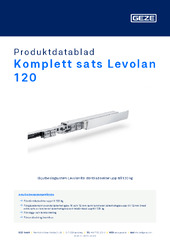 Komplett sats Levolan 120 Produktdatablad SV