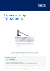 TS 4000 S Termék adatlap HU