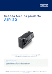 AIR 20 Scheda tecnica prodotto IT