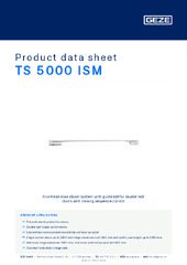 TS 5000 ISM Product data sheet EN