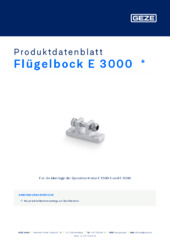 Flügelbock E 3000  * Produktdatenblatt DE