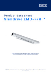Slimdrive EMD-F/R  * Product data sheet EN