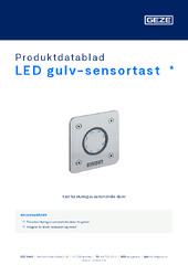 LED gulv-sensortast  * Produktdatablad NB