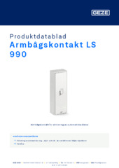 Armbågskontakt LS 990 Produktdatablad SV