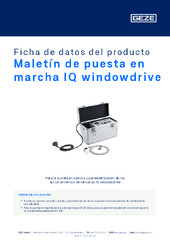 Maletín de puesta en marcha IQ windowdrive Ficha de datos del producto ES