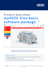 myGEZE Visu basic software package  * Product data sheet EN