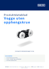 Vogge uten opphengskrue Produktdatablad NB