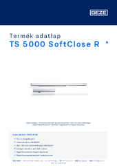 TS 5000 SoftClose R  * Termék adatlap HU