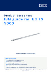 ISM guide rail BG TS 5000 Product data sheet EN