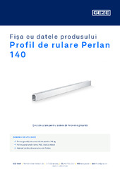 Profil de rulare Perlan 140 Fișa cu datele produsului RO