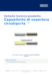 Cappellotto di copertura chiudiporta  * Scheda tecnica prodotto IT