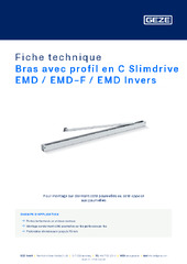 Bras avec profil en C Slimdrive EMD / EMD-F / EMD Invers Fiche technique FR