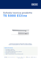 TS 5000 ECline Scheda tecnica prodotto IT