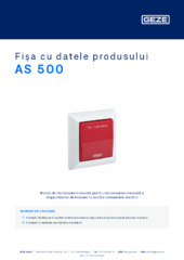 AS 500 Fișa cu datele produsului RO