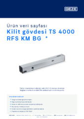 Kilit gövdesi TS 4000 RFS KM BG  * Ürün veri sayfası TR