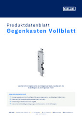 Gegenkasten Vollblatt Produktdatenblatt DE