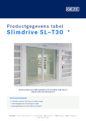 Slimdrive SL-T30  * Productgegevens tabel NL