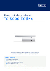 TS 5000 ECline Product data sheet EN