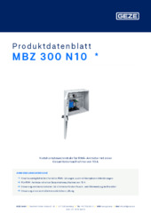 MBZ 300 N10  * Produktdatenblatt DE