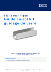 Guide au sol kit guidage du verre Fiche technique FR