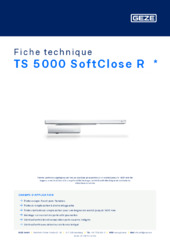 TS 5000 SoftClose R  * Fiche technique FR