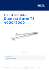 Standard arm TS 4000/2000 Produktdatablad NB