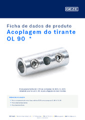 Acoplagem do tirante OL 90  * Ficha de dados de produto PT