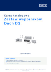 Zestaw wsporników Dach D2 Karta katalogowa PL
