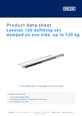 Levolan 120 SoftStop set, damped on one side, up to 120 kg Product data sheet EN