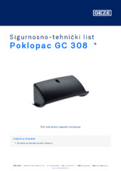 Poklopac GC 308  * Sigurnosno-tehnički list HR