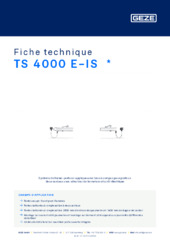 TS 4000 E-IS  * Fiche technique FR