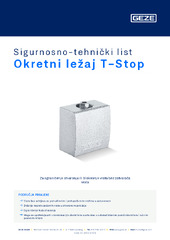 Okretni ležaj T-Stop Sigurnosno-tehnički list HR