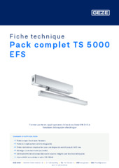 Pack complet TS 5000 EFS Fiche technique FR