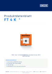 FT 4 K  * Produktdatenblatt DE