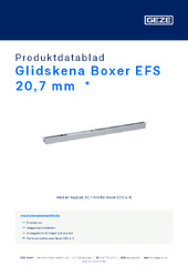 Glidskena Boxer EFS 20,7 mm  * Produktdatablad SV