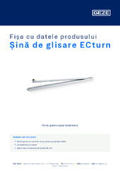Șină de glisare ECturn Fișa cu datele produsului RO