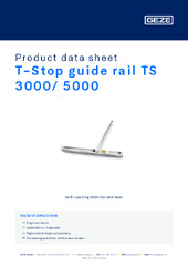 T-Stop guide rail TS 3000/ 5000 Product data sheet EN