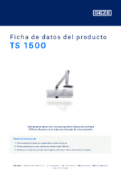 TS 1500 Ficha de datos del producto ES