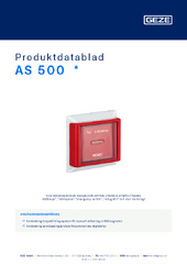 AS 500  * Produktdatablad SV