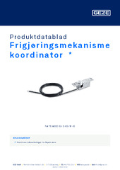 Frigjøringsmekanisme koordinator  * Produktdatablad NB