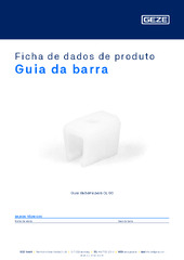 Guia da barra Ficha de dados de produto PT