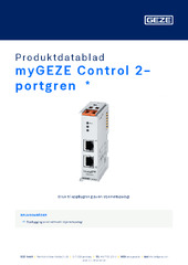 myGEZE Control 2-portgren  * Produktdatablad NB