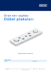 Dübel plakaları Ürün veri sayfası TR
