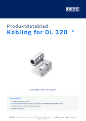 Kobling for OL 320  * Produktdatablad NB