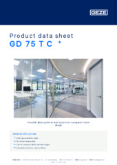 GD 75 T C  * Product data sheet EN