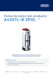 A4301L-B 2POL  * Ficha de datos del producto ES
