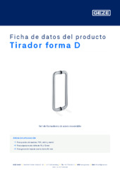 Tirador forma D Ficha de datos del producto ES