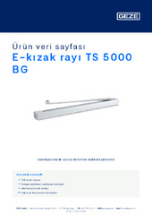E-kızak rayı TS 5000 BG Ürün veri sayfası TR